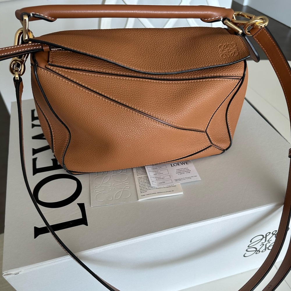 Loewe small puzzle bag Caramel